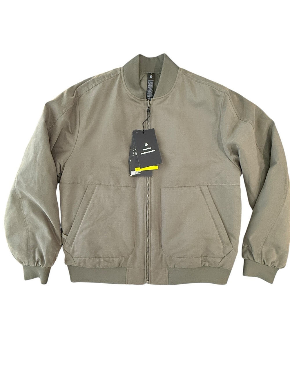 Lululemon NWT Reversible Insulated Bomber Olive Green Size XS MidWarmth Full Zip